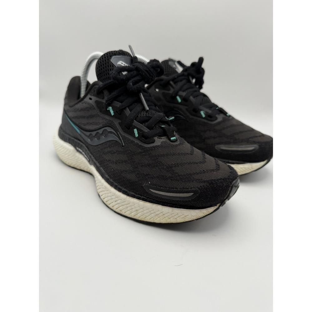 Saucony Triumph 19 Women's Size 6.5 Black Teal Running Shoes Sneakers